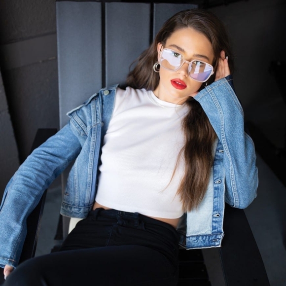 QUAY AUSTRALIA- 9 to 5 Blue light glasses - peach - Picture 4 of 8